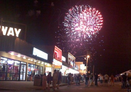 Fireworks over Salisbury Beach